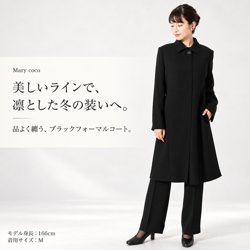 黒フォーマルコート
